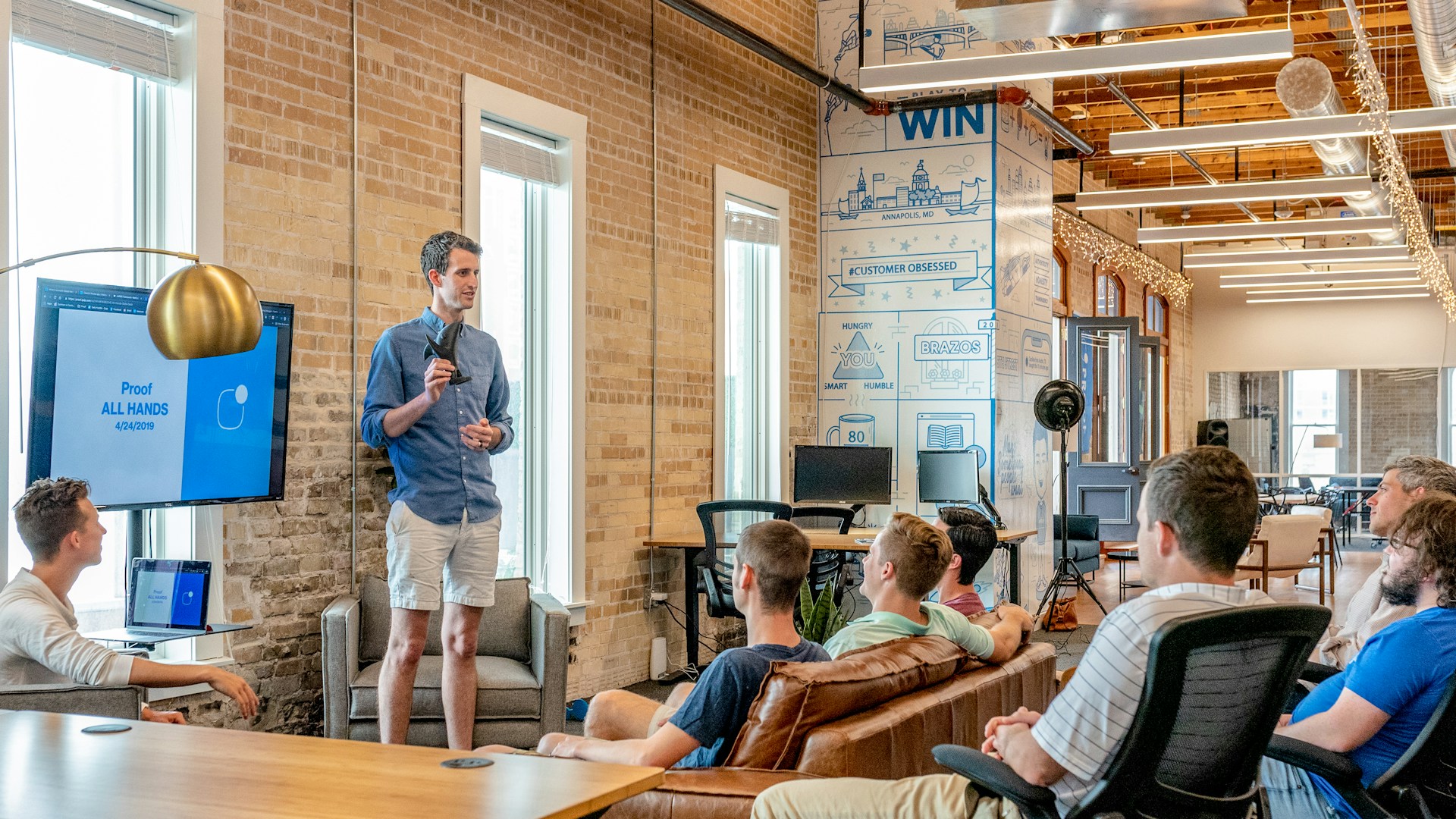 Content workshop with client team mapping editorial workflow